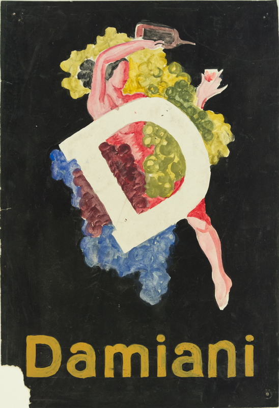 a bottle in hand. - Leonetto Cappiello