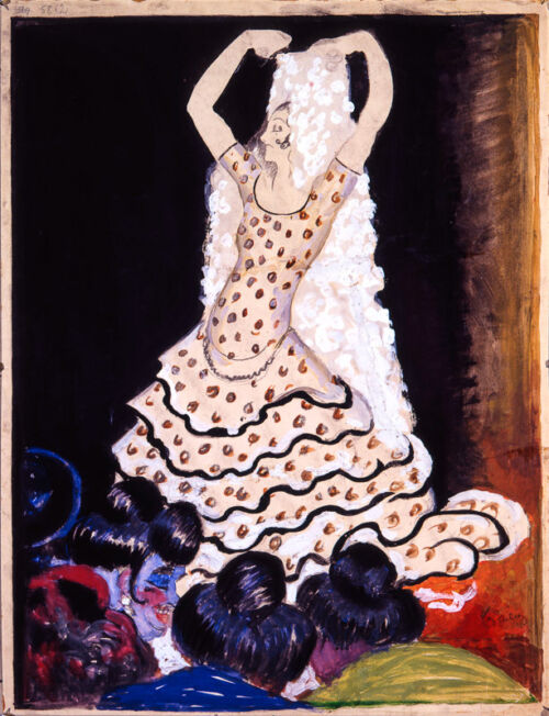 Esquisse publicitaire : Danseuse espagnole