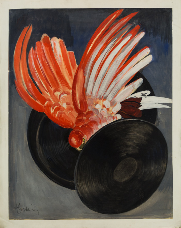 Esquisse publicitaire : Disques - Phono