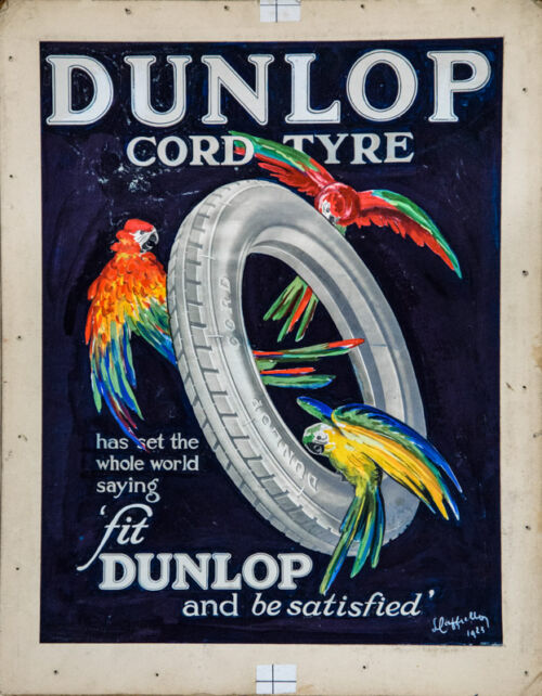 Esquisse publicitaire : Dunlop