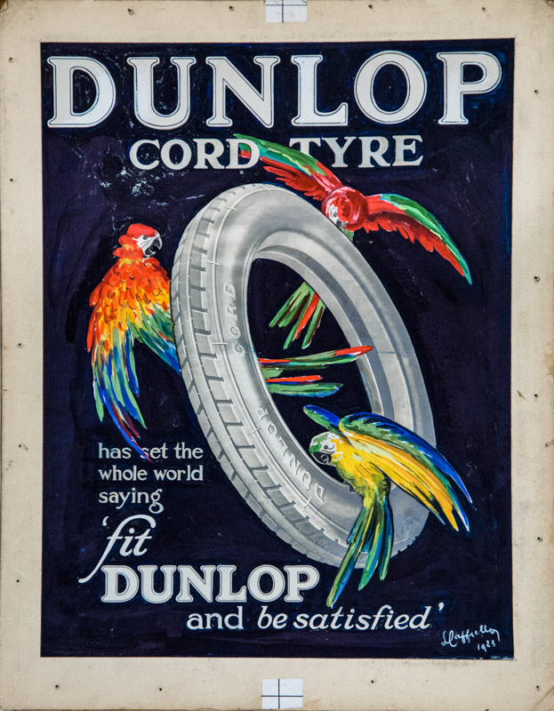 Esquisse publicitaire : Dunlop