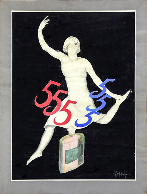 Esquisse publicitaire : Eau de Cologne 555