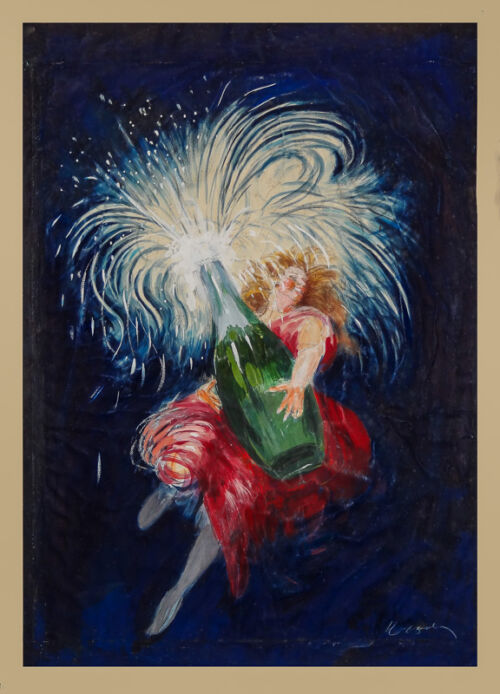 Esquisse publicitaire : Eau Perrier