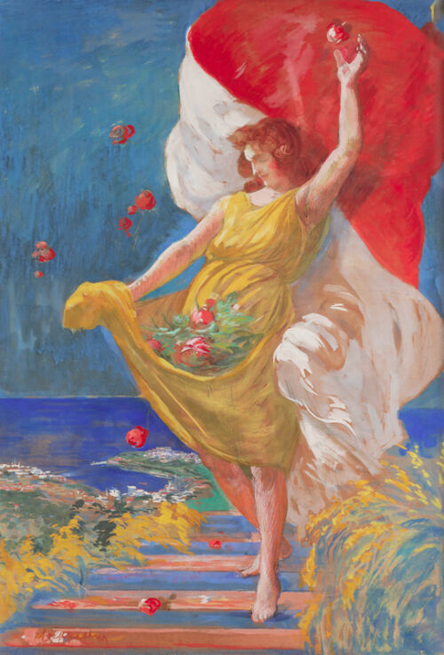 Esquisse publicitaire : Exposition de Monaco