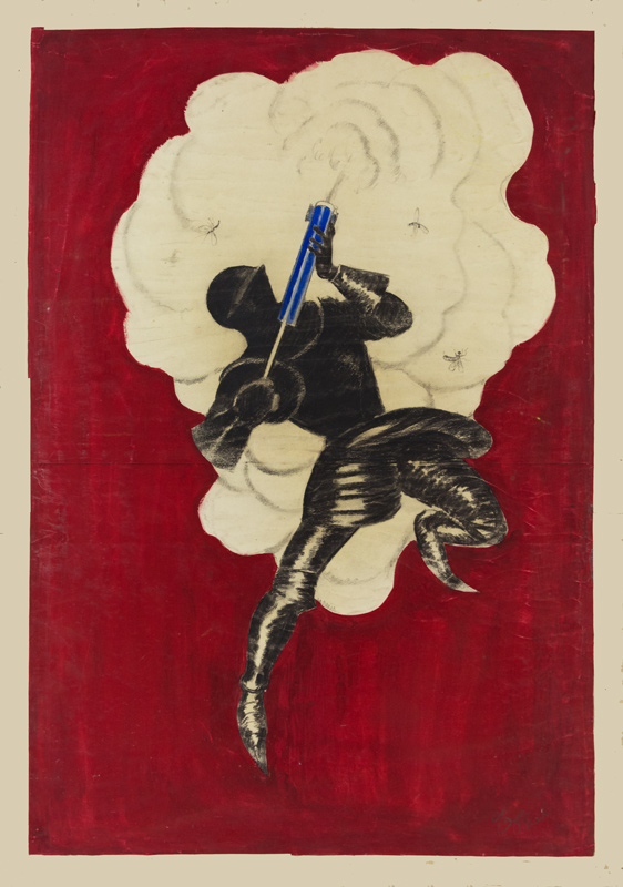 Esquisse publicitaire : Fly-Tox