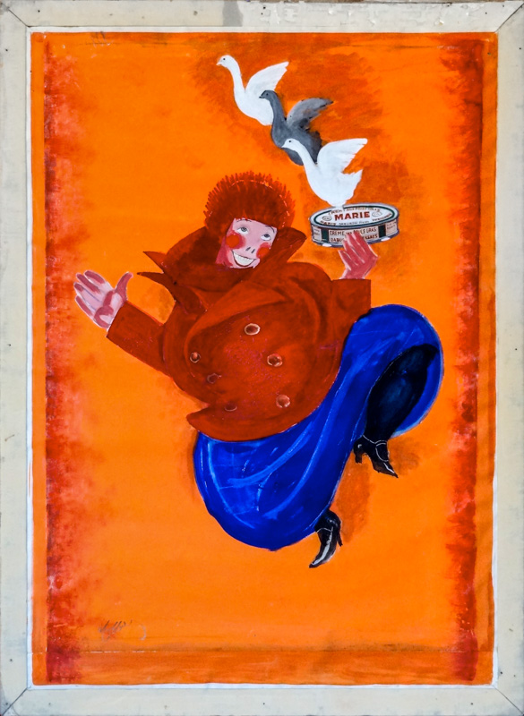 Esquisse publicitaire : Foie gras Marie