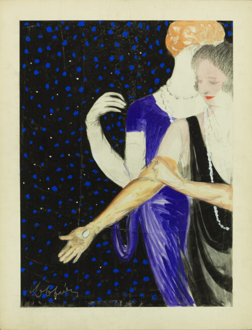 Esquisse publicitaire : Gants