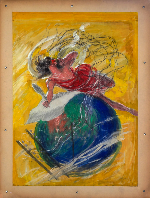 Advertising sketch photo: Newspaper