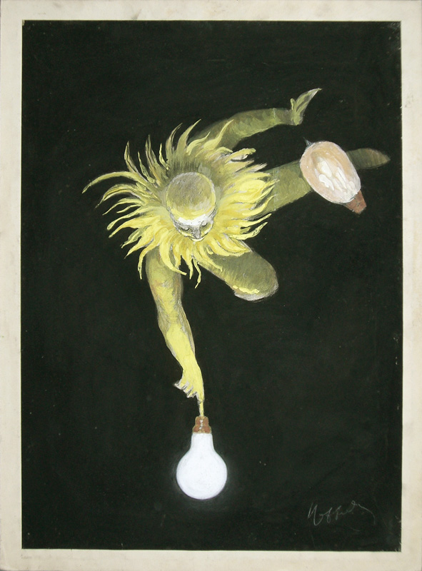 Advertising sketch photo: Electric lamp