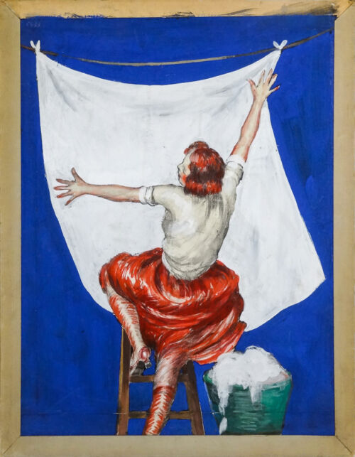 Esquisse publicitaire : Lessive