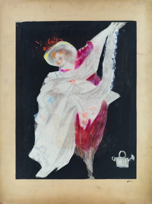 Esquisse publicitaire : Linge de maison