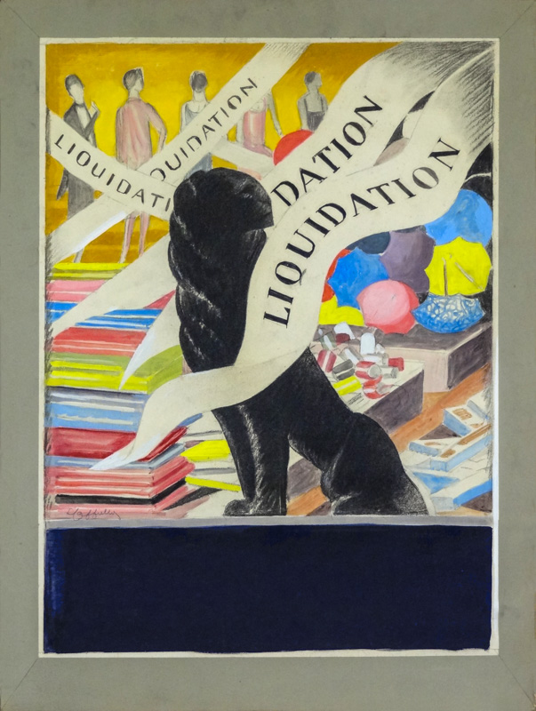 Esquisse publicitaire : Liquidation