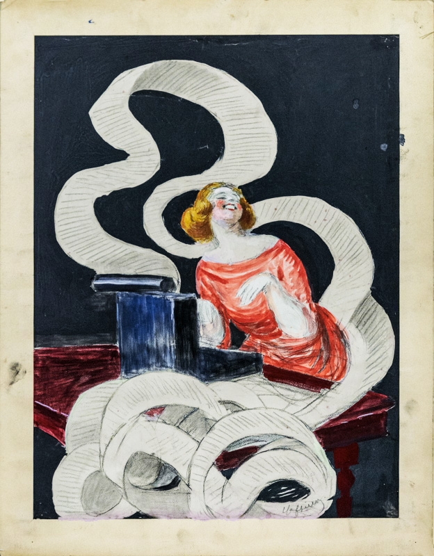 Esquisse publicitaire : Machine à écrire