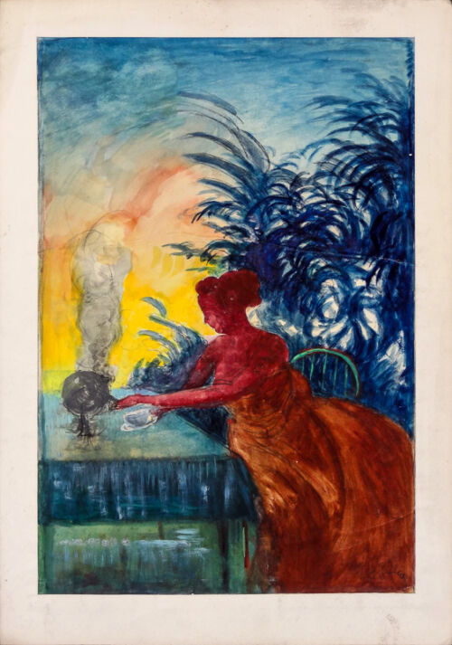 Esquisse publicitaire : Maison de Thé