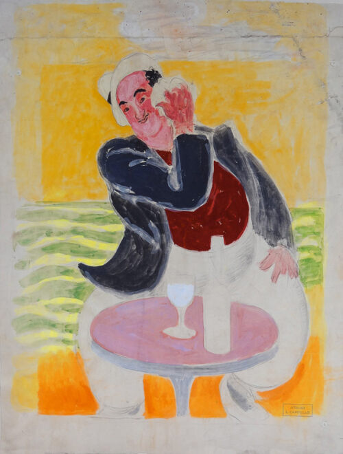 Esquisse publicitaire : Marius