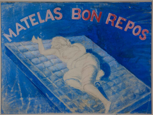 Esquisse publicitaire : Matelas Bon Repos