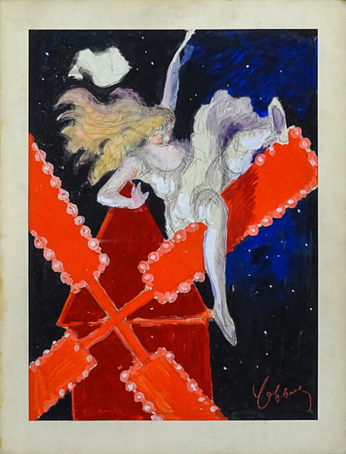 Esquisse publicitaire : Moulin Rouge