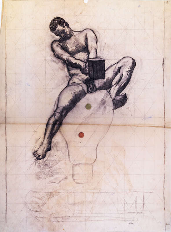 1933 - 1933022E0: An African tries to break a lit light bulb with a sledgehammer