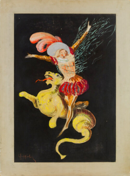 Esquisse publicitaire : Page et la chimère (Le)