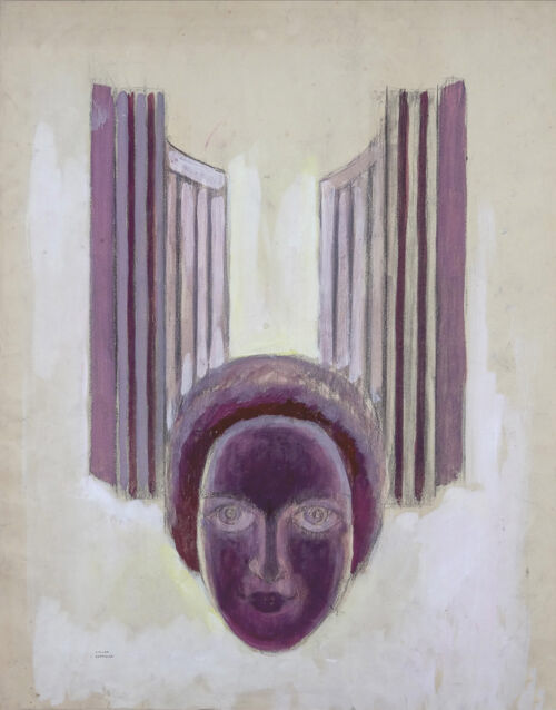 Advertising sketch: Palais de Chaillot