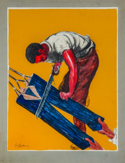 Esquisse publicitaire : Pantalon