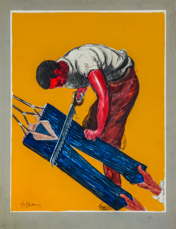 Esquisse publicitaire : Pantalon