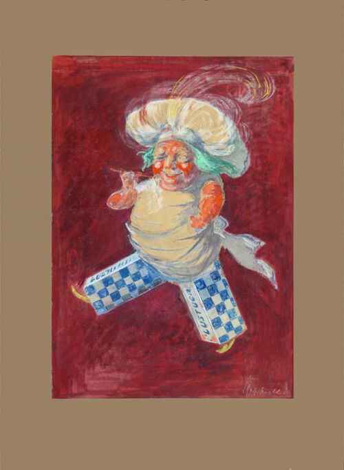 Esquisse publicitaire : Pâtes Lustucru