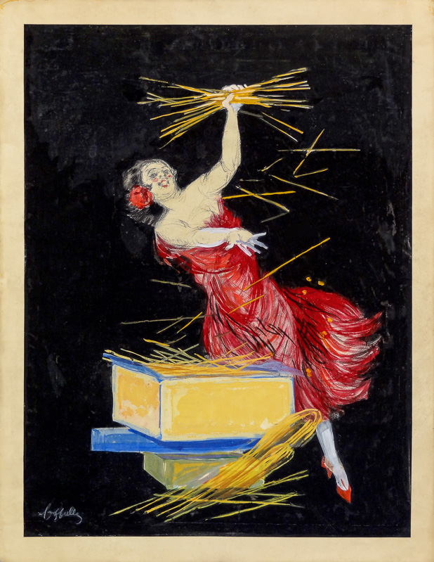 Esquisse publicitaire : Pâtes Magin Quer