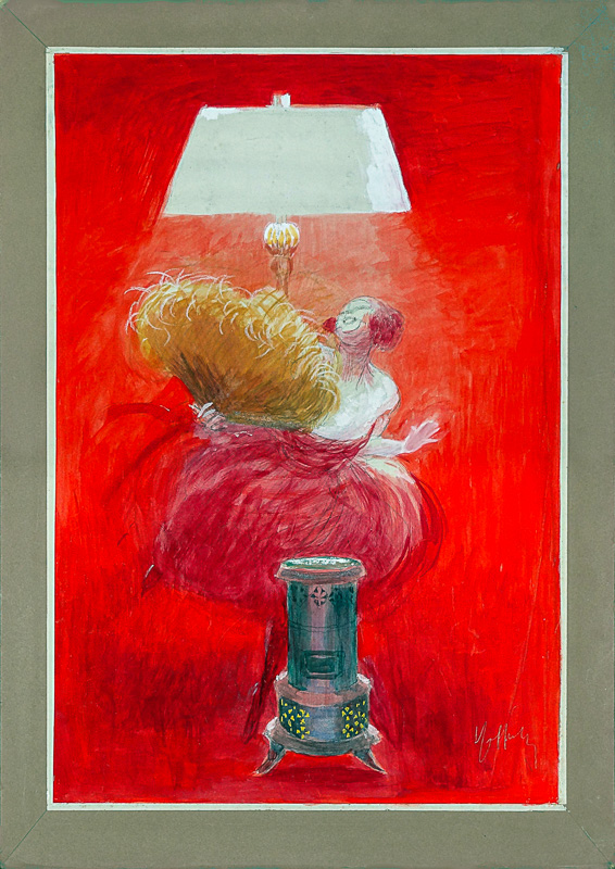 Advertising painted photo: Oil