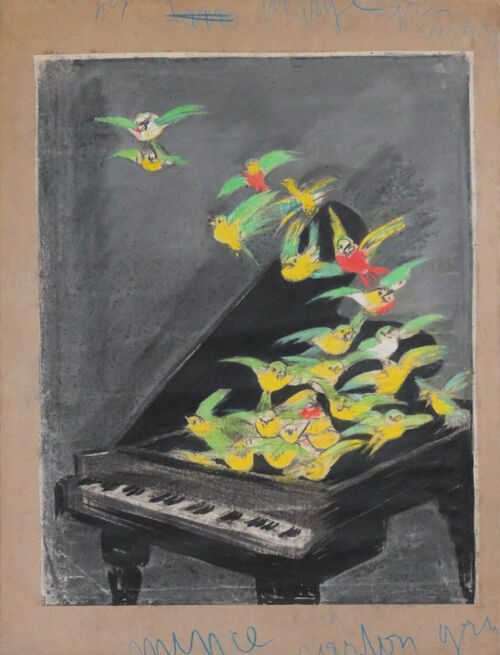 Esquisse publicitaire : Piano