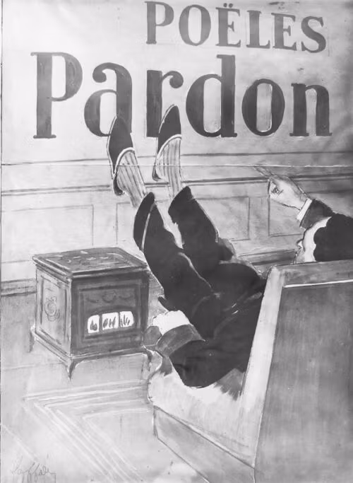 1926 - Un homme se repose dans son fauteil