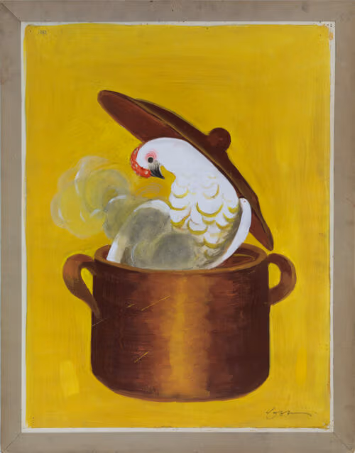 Esquisse publicitaire : Poule au Pot (La)