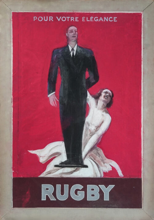 Esquisse publicitaire : Rugby