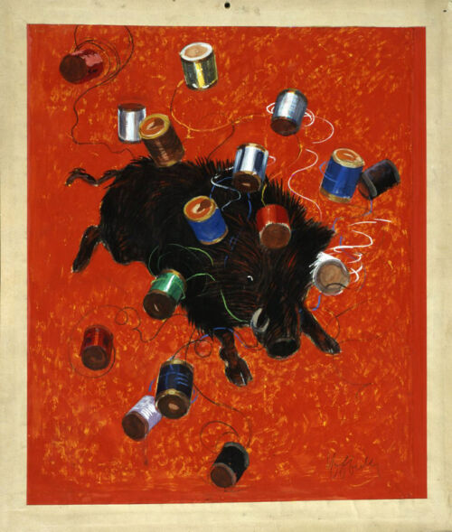 Esquisse publicitaire : Sanglier