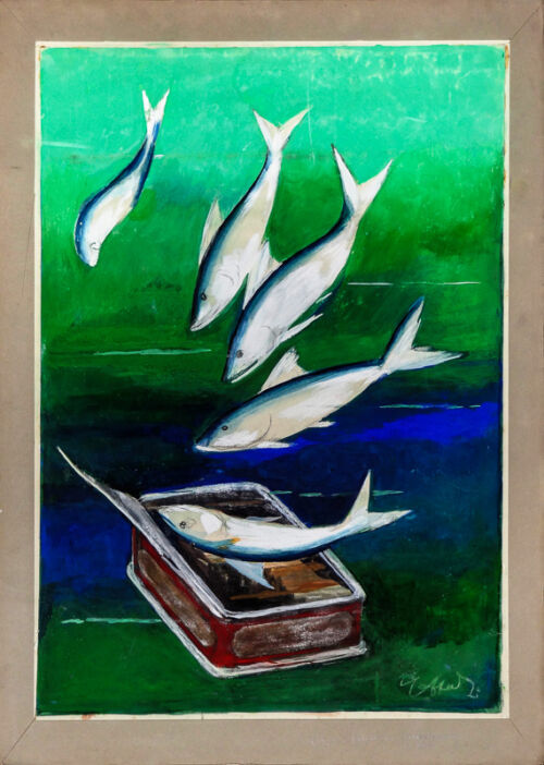 Esquisse publicitaire : Sardines