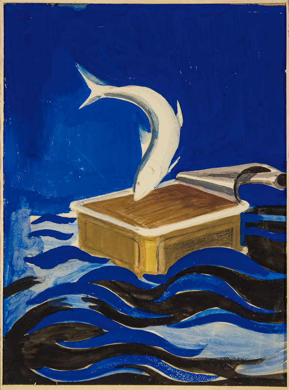 Advertising sketch photo: Sardines