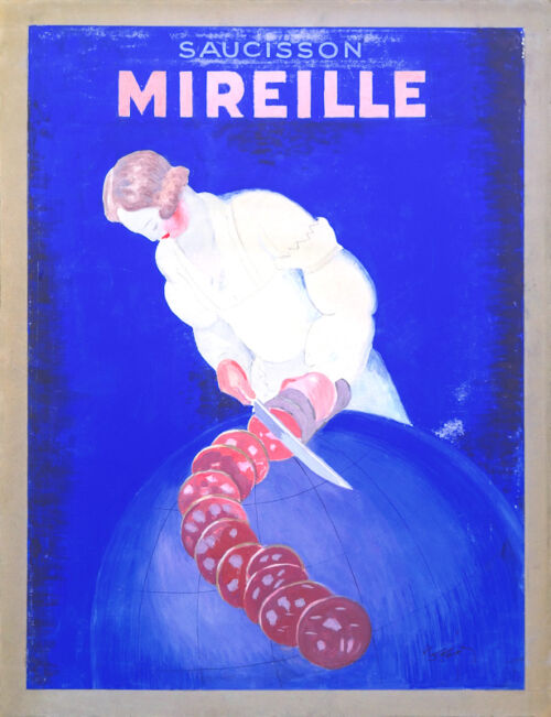 Esquisse publicitaire : Saucisson Mireille
