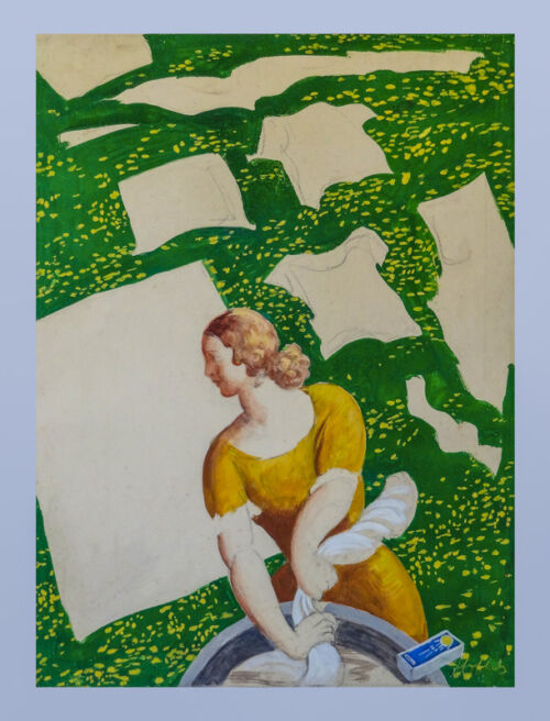 Esquisse publicitaire : Savon