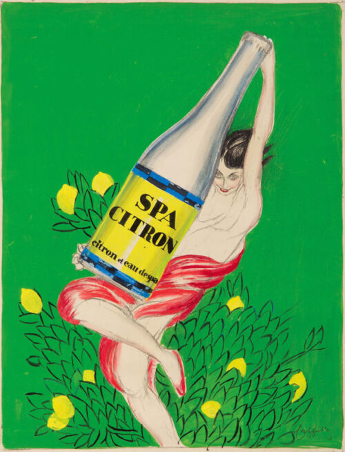 Esquisse publicitaire : Spa Citron