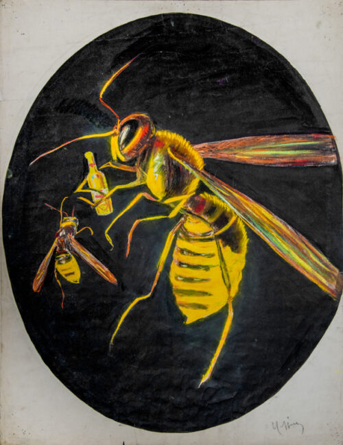 Esquisse publicitaire : Suc Abeille