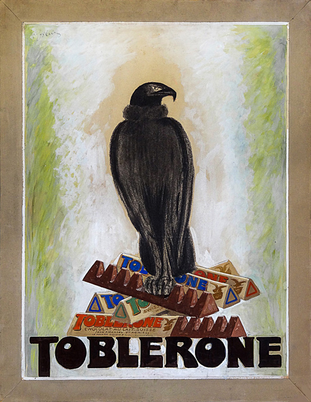 1927 - An eagle is perched on Toblerone bars. - Leonetto Cappiello