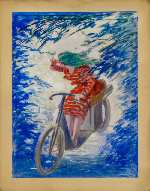 Esquisse publicitaire : Vélauto