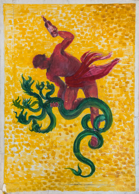 Advertising sketch: Wine