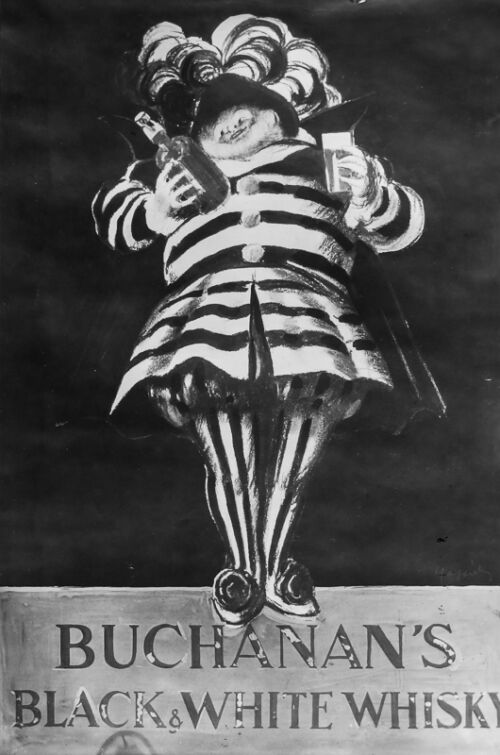 1926 - Un personnage extravagant regarde une bouteille.