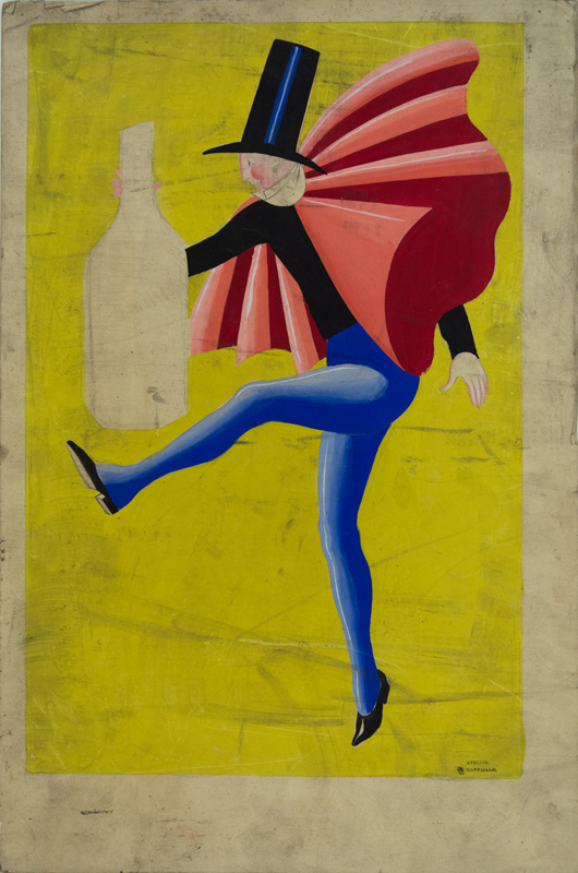 avec chapeau haut-de-forme