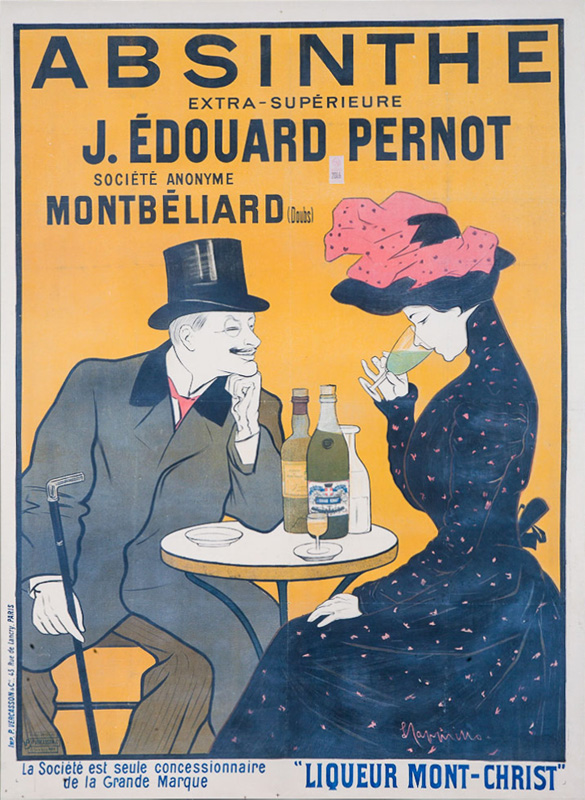 Lithographie publicitaire : Absinthe J. Edouard Pernot