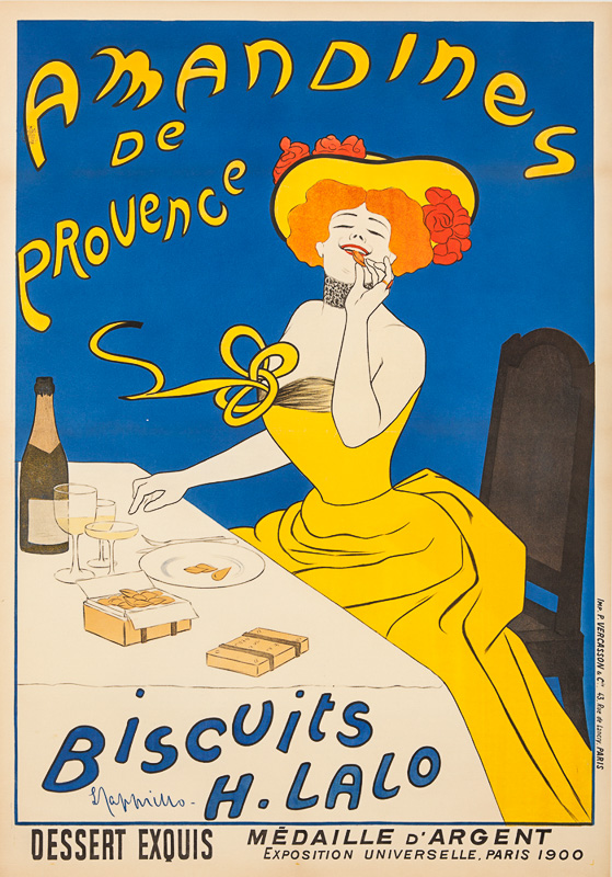 Lithographie publicitaire : Amandines de Provence