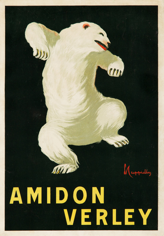 Lithographie publicitaire : Amidon Verley