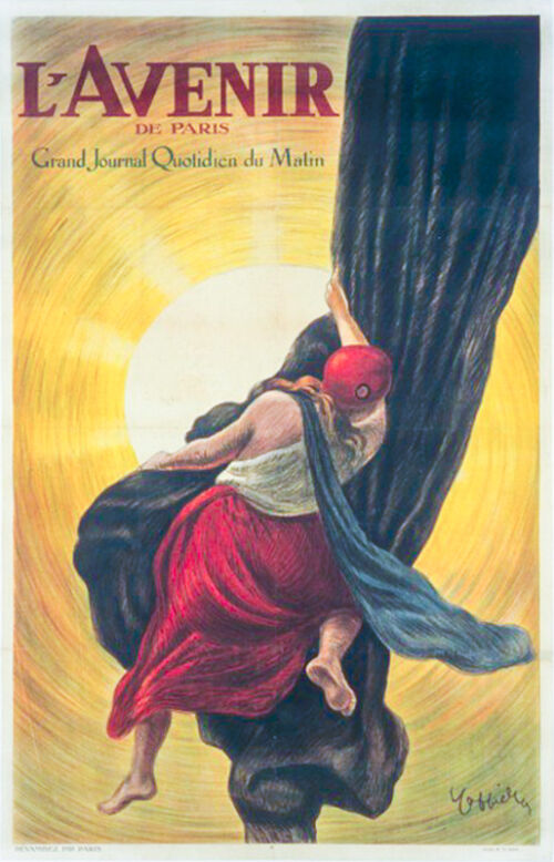 Lithographie publicitaire : Avenir de Paris (L')