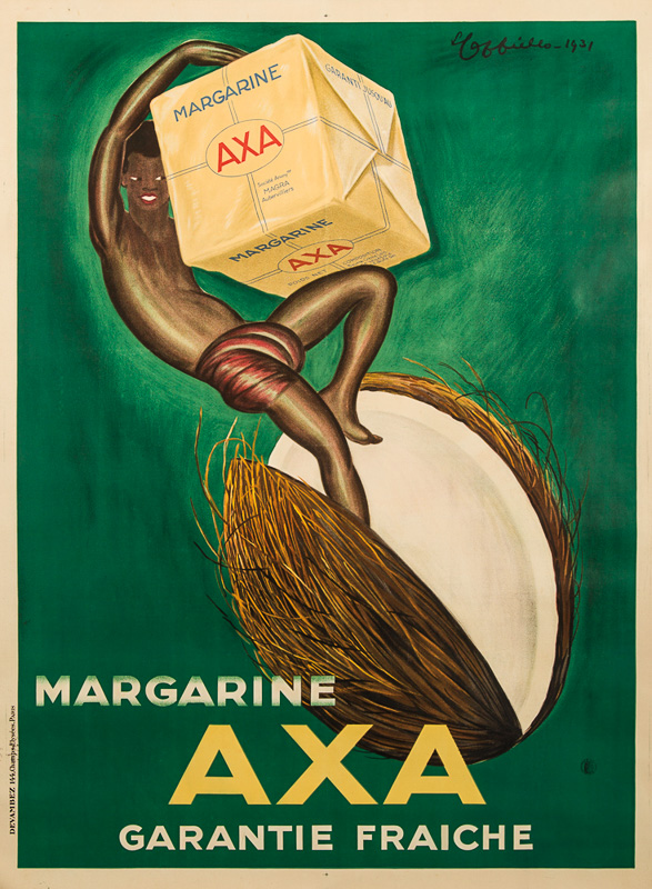 Lithographie publicitaire : Axa